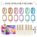 Y2K Cat Eye Gel Polish 6pcs Y2K Cat Eye Gel Nail Polish Set