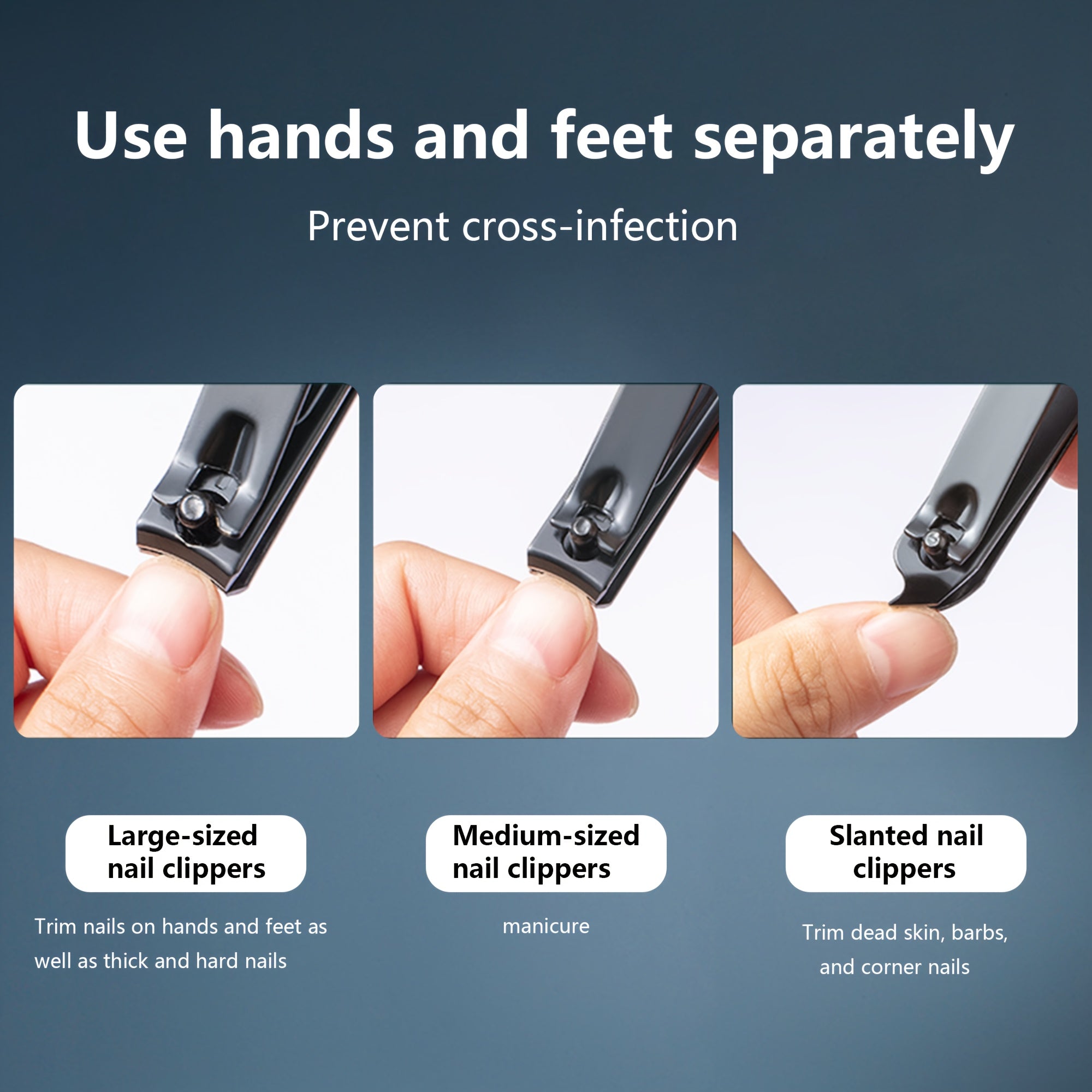 18pcs\u002Fset professional stainless steel nail clippers set salon-quality nail care tools nail tools set Christmas preferred gifts