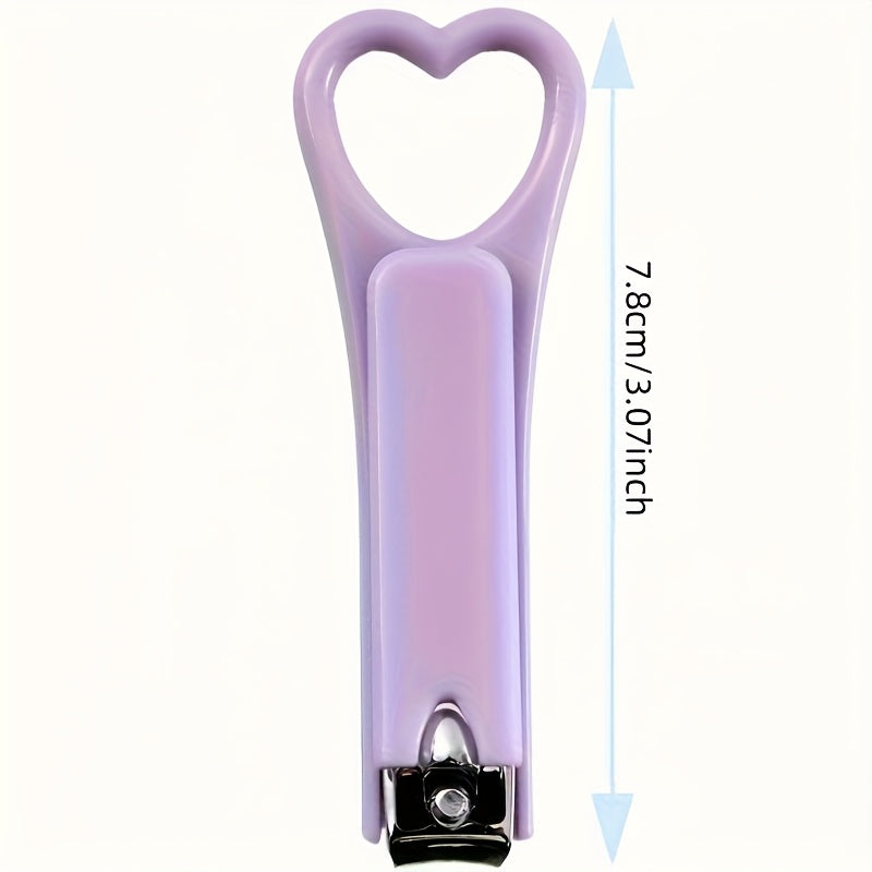 Set of 24 Adorable Nail Clippers, Compact And Foldable Tools for Pedicure And Manicure, Mini Heart-Shaped Nail Clippers