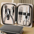 9pcs high-end stainless steel hawksbill pliers, manicure and pedicure knife set, full set of nail tools