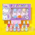 RISYAL 12pcs Wish Star Nail Polish Set - Macaron Candy Colors, Water-Based Removable Gel Polish