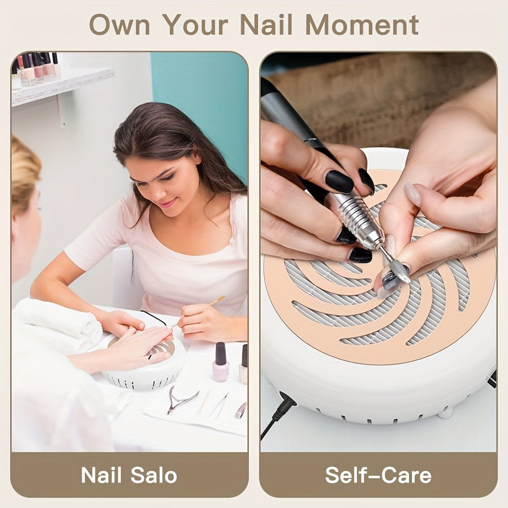 High-efficiency Nail Salon Vacuum Cleaner, Unique Circular Design, Hand Fatigue During Nail Art Process