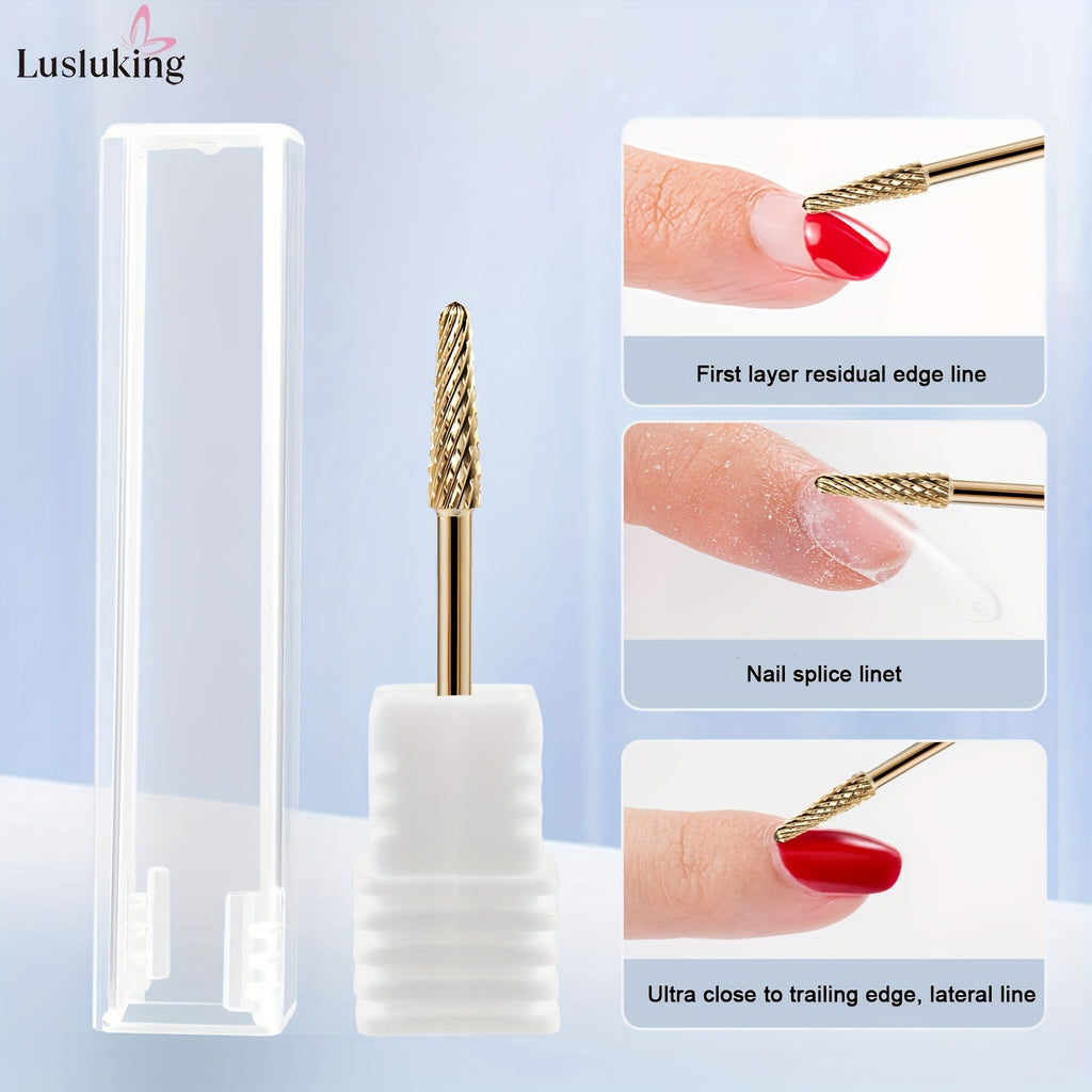 6pcs Nail Drill Bits Set 6pcs Steel Nail Drill Bits Set | Manicure Pedicure Grinding Head Cuticle Burr Remover Tools | For Acrylic Gel Nails & Nail Care