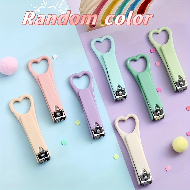 Set of 24 Adorable Nail Clippers, Compact And Foldable Tools for Pedicure And Manicure, Mini Heart-Shaped Nail Clippers