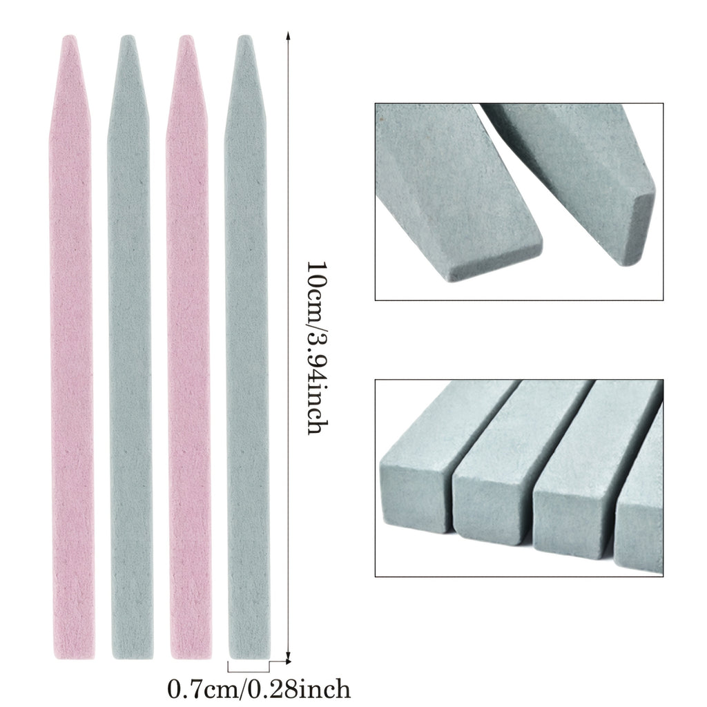 5pcs Nail Quartz Grinder, Blue and Pink Nail Polishing and Shaping Scraper, Easy to Operate Odorless