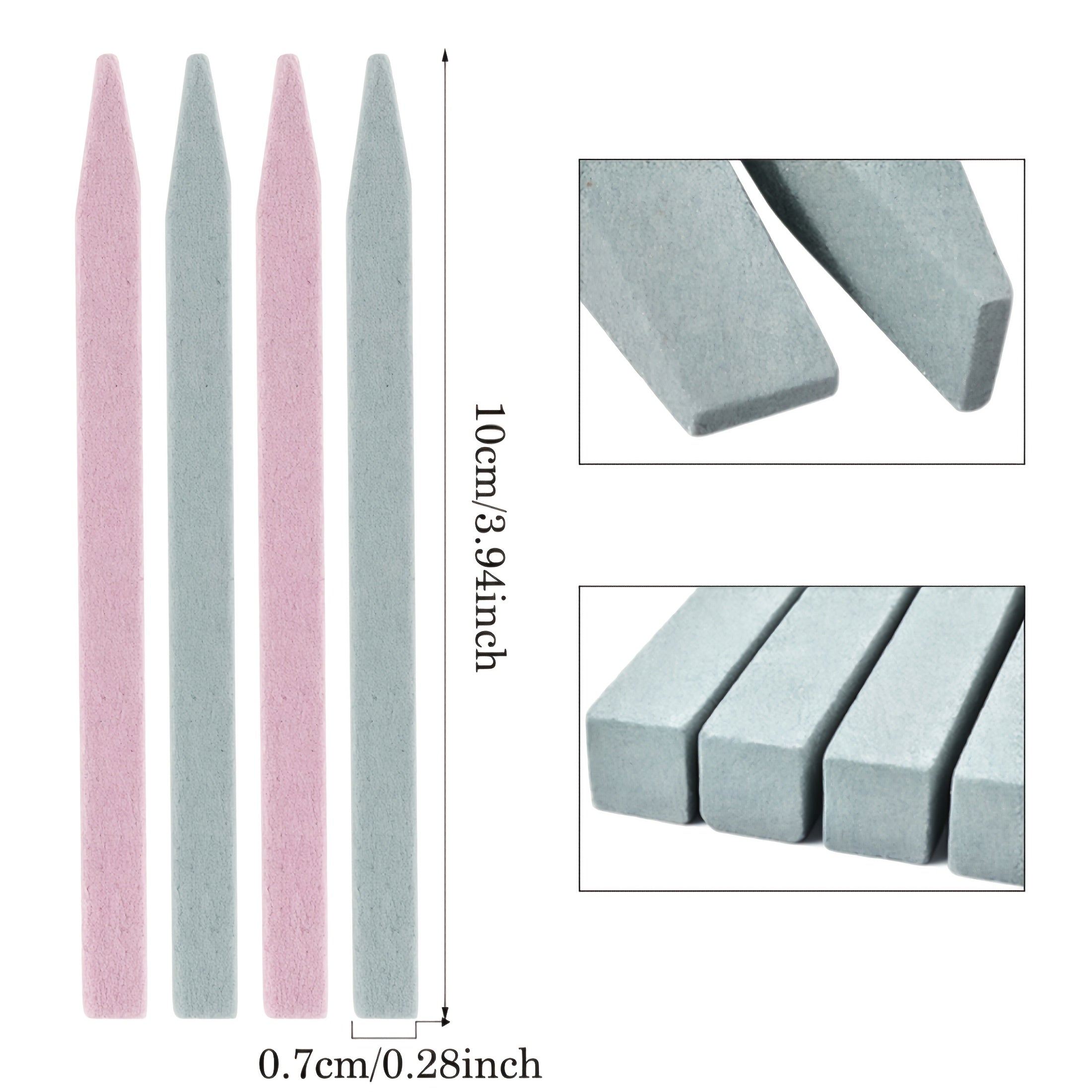 5pcs Nail Quartz Grinder, Blue and Pink Nail Polishing and Shaping Scraper, Easy to Operate Odorless