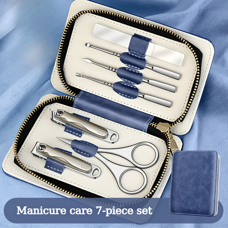 1 Set Professional Nail Clippers Kit, Stainless Steel Concave Blade, Unscented, Modern Style, for Thick & Ingrown Nails
