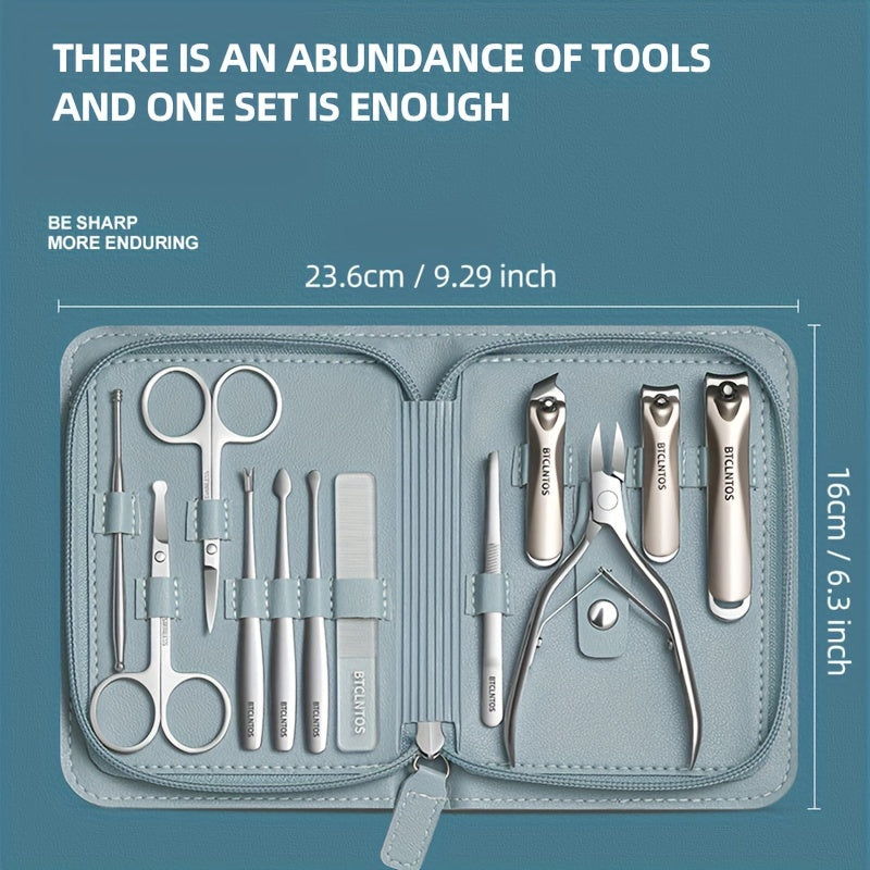 German Premium Nail Scissors Set - Classic Style, Stainless Steel Straight Blade, Ergonomic Handle