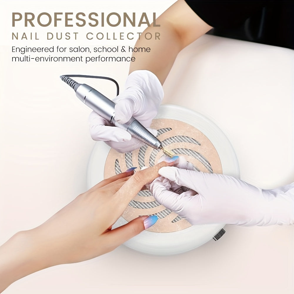 High-efficiency Nail Salon Vacuum Cleaner, Unique Circular Design, Hand Fatigue During Nail Art Process