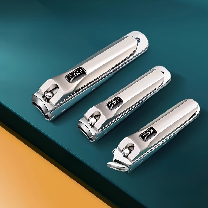 1 Set Professional Nail Clippers Kit, Stainless Steel Concave Blade, Unscented, Modern Style, for Thick & Ingrown Nails