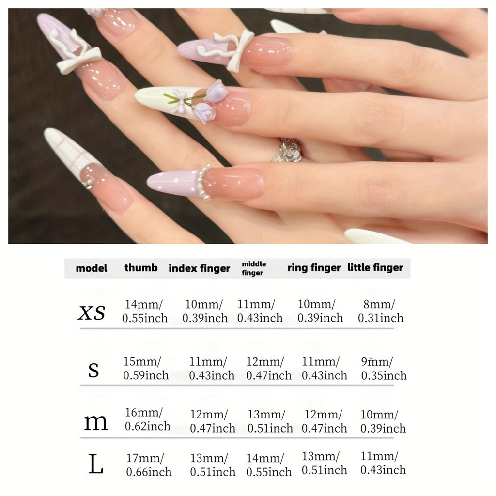 Pure handmade Romantic Purple Yu Spring and summer three-dimensional tulips are cold and have a white temperament