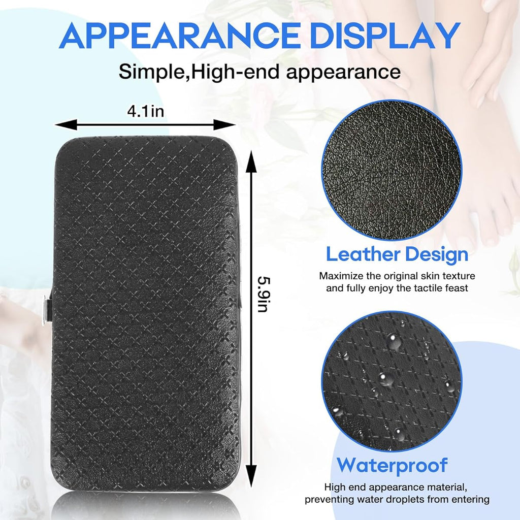 21-in-1 Professional Manicure & Pedicure Set - Heavy-Duty Stainless Steel Nail Clippers Kit with 21 Tools (Foldable, -Like Case)