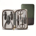 9pcs Manicure Set 9pcs Stainless Steel Nail Clipper and Manicure Set with Travel Case - Cuticle Nippers, Hand & Foot Care Tools