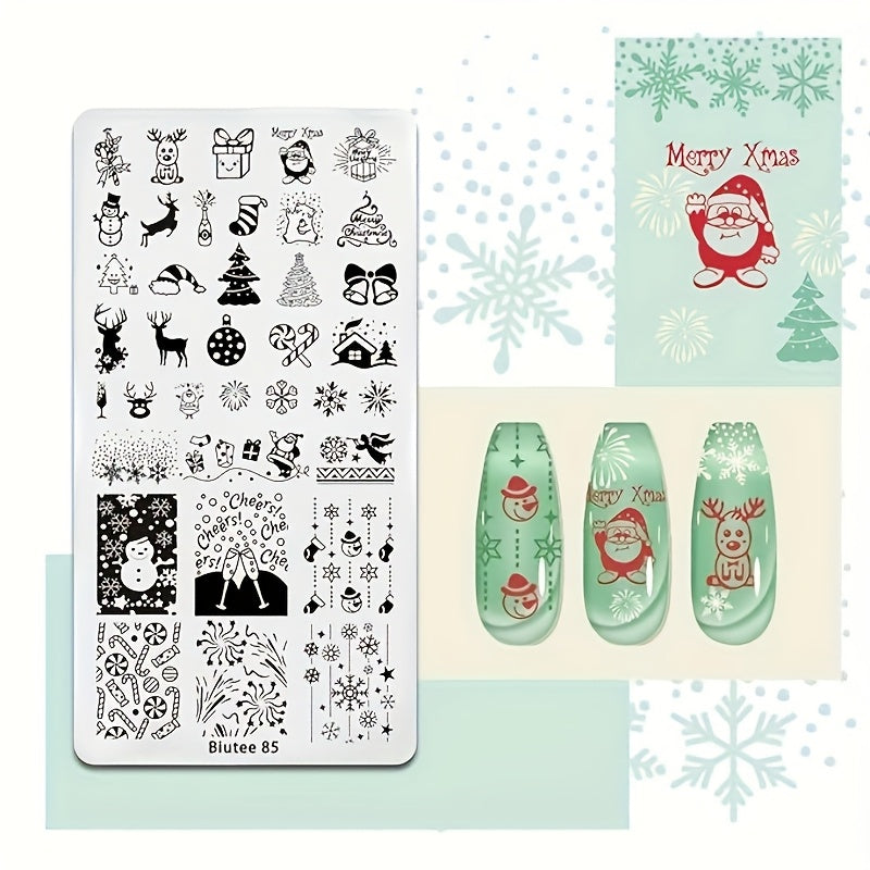 Biutee Nail Stamping Plates 21pcs Set 8pcs Nail Stamping Polish Gel 10pcs Templates with Gel Nail Stamper Set French Nail Art Plates Set Nail Plates Flower Leaves Animal Lace Design