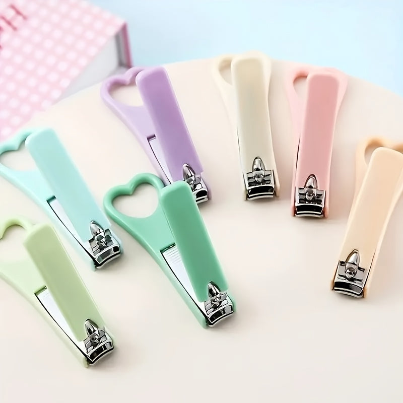 Set of 24 Adorable Nail Clippers, Compact And Foldable Tools for Pedicure And Manicure, Mini Heart-Shaped Nail Clippers