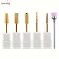 6pcs Nail Drill Bits Set 6pcs Steel Nail Drill Bits Set | Manicure Pedicure Grinding Head Cuticle Burr Remover Tools | For Acrylic Gel Nails & Nail Care
