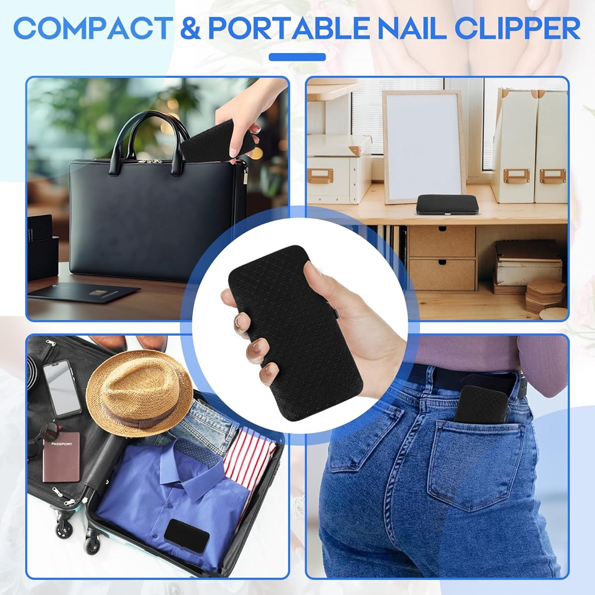 21-in-1 Professional Manicure & Pedicure Set - Heavy-Duty Stainless Steel Nail Clippers Kit with 21 Tools (Foldable, -Like Case)