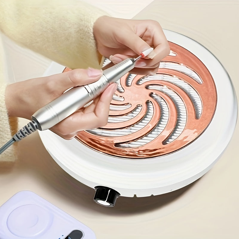 High-efficiency Nail Salon Vacuum Cleaner, Unique Circular Design, Hand Fatigue During Nail Art Process