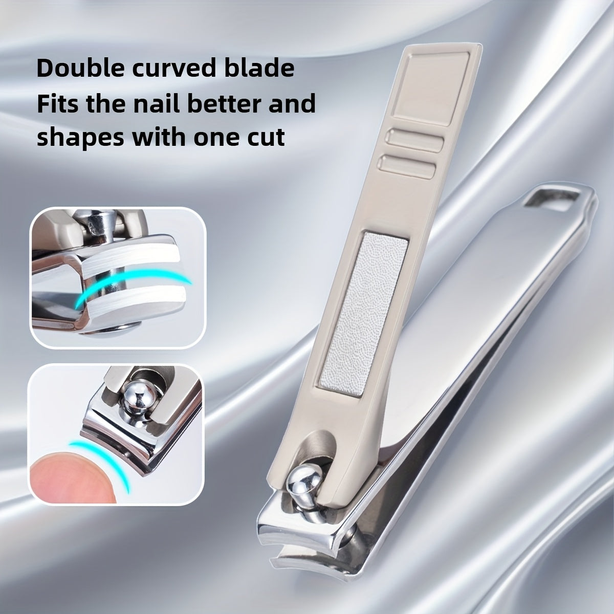 6pcs Luxury Manicure Set, Premium Stainless Steel Beauty Kit with Sharp and Durable Nail Clippers