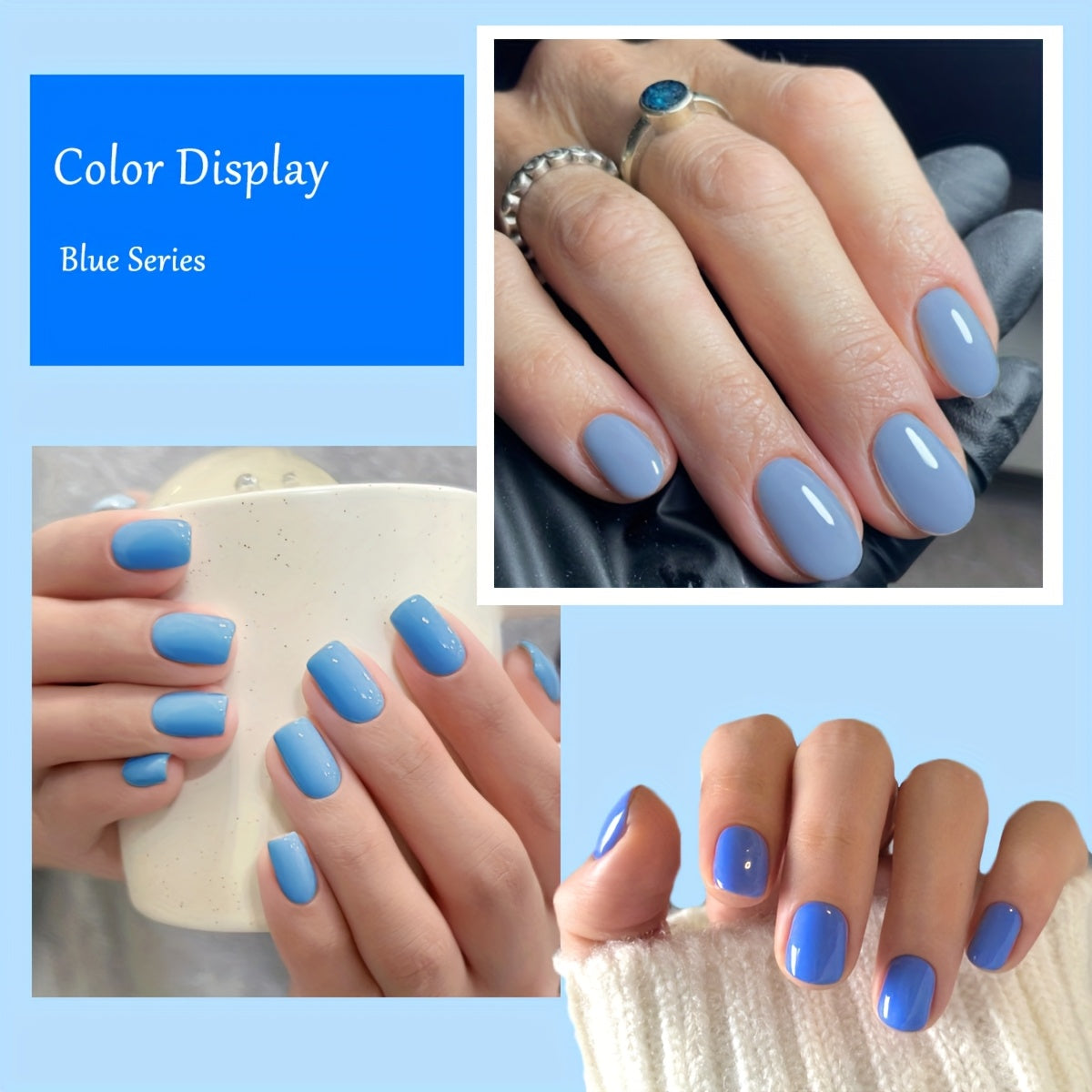 8 Color Nail Gel Spring Summer - High Saturation Durable Glossy Long-lasting Salon Gel, Alcohol-Free