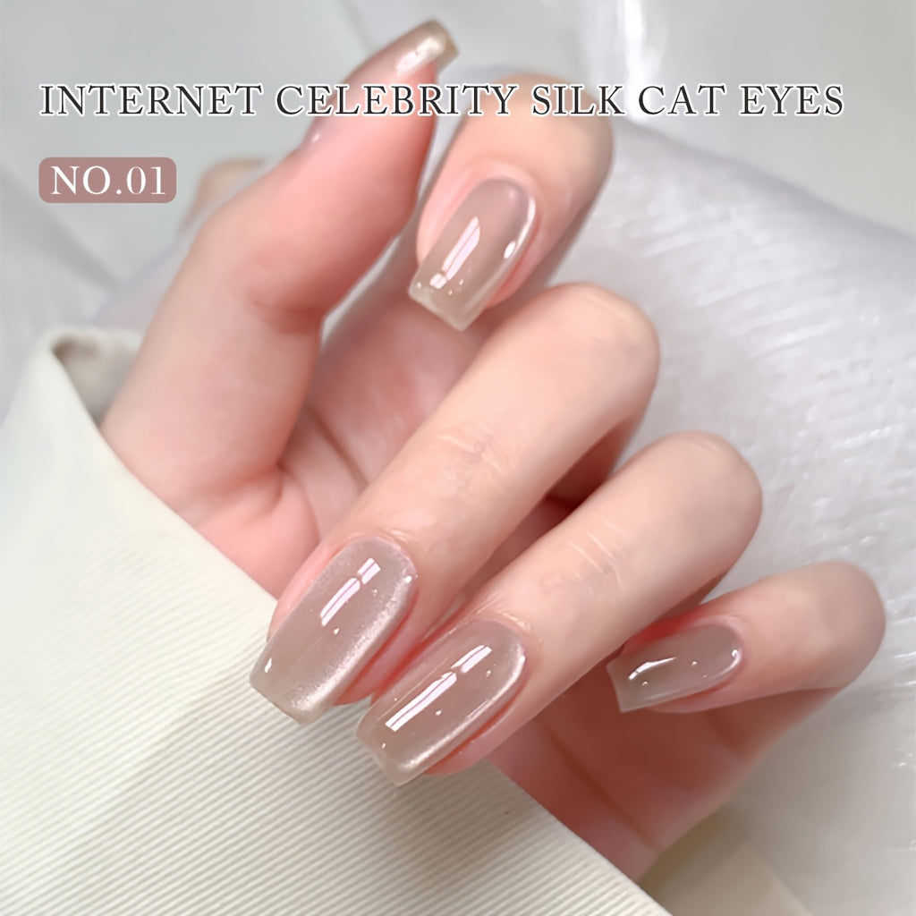 Y2K Cat Eye Gel Polish 6pcs Y2K Cat Eye Gel Nail Polish Set