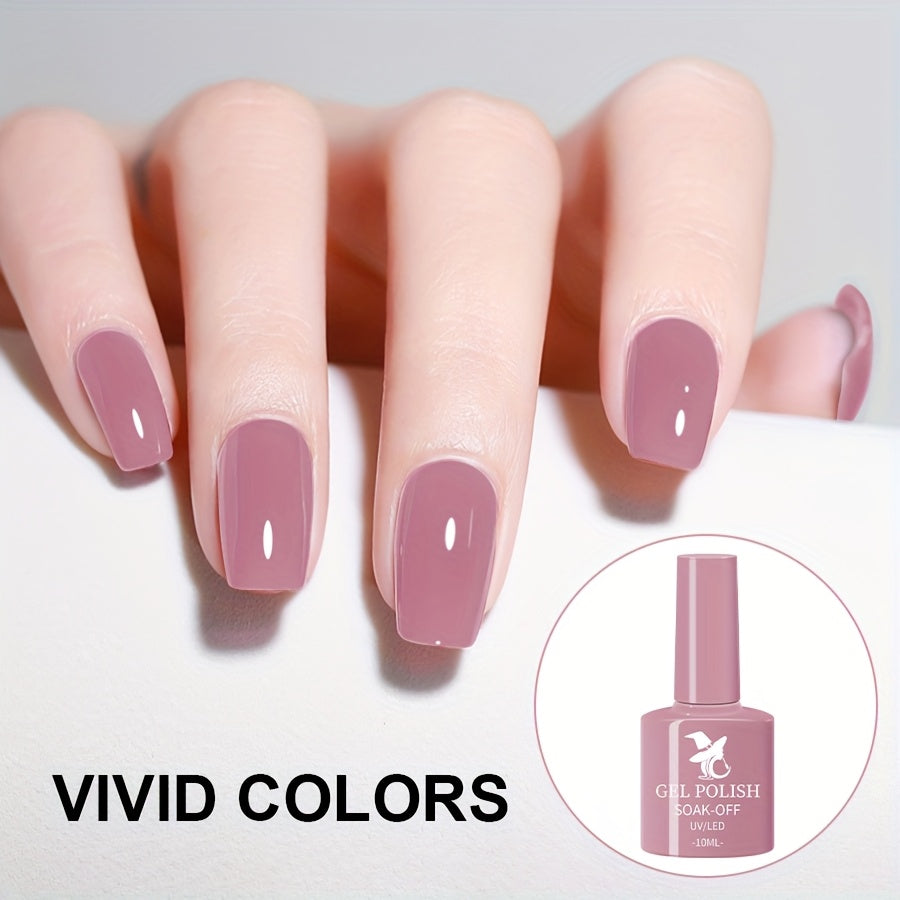 6pcs Pink Flower Series Nail Gel Polish Set - Manicure Kit with 6 Vibrant Colors, Long-Lasting Soak-Off Gel Polish for Nail Art Design