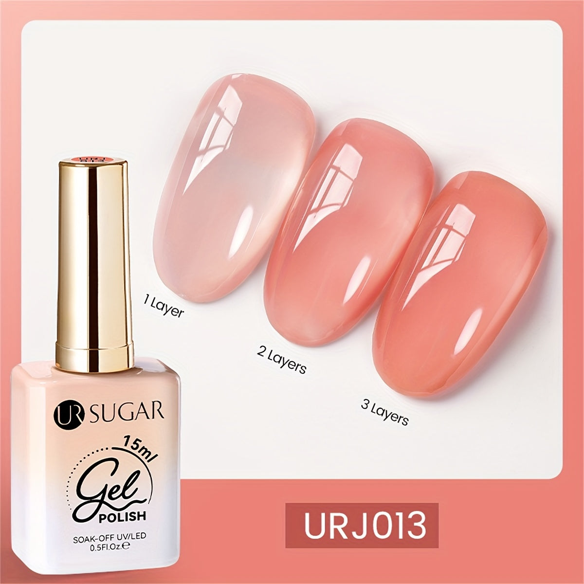 URSUGAR Nude 6-Color Gel Nail Polish Set Alcohol-Free Shimmering Clear Jelly Gel for Manicure DIY Design Perfect for Holiday Gift Nail Art Supplies Nude Nail Polish Jelly Gel Texture Nail Polish Set