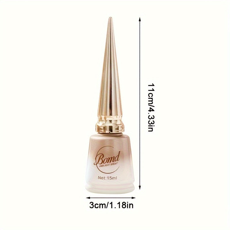 Bond Crystal Cat Eye Nail Polish - 15ml, Alcohol-Free, Shimmering Teal Gel with Sparkling Top Coat