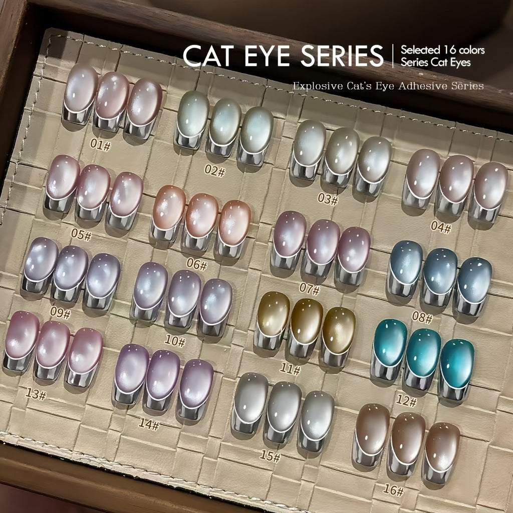 Small White Can Zhiguang Cat'S Eye Full Set of 16 Colors