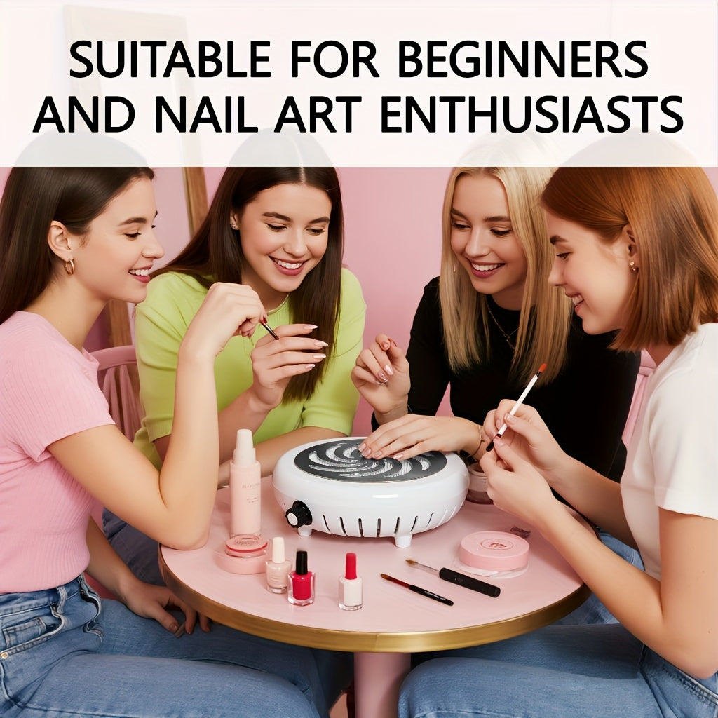 High-efficiency Nail Salon Vacuum Cleaner, Unique Circular Design, Hand Fatigue During Nail Art Process