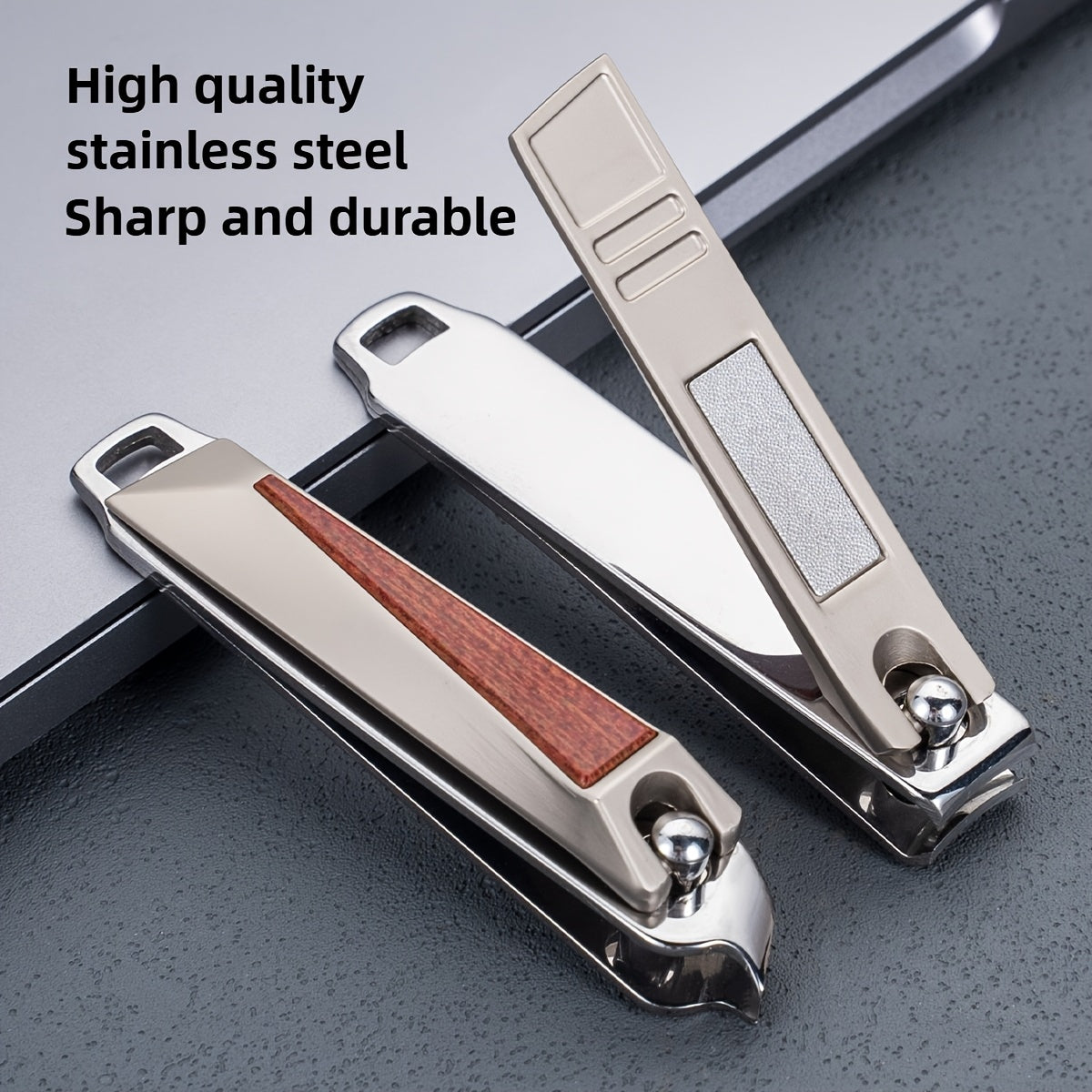 6pcs Luxury Manicure Set, Premium Stainless Steel Beauty Kit with Sharp and Durable Nail Clippers