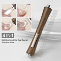 6pcs Cat's Eye gel Magnetic Stick Manicure Tool, 1 double head nail polish polishing magnetic stick+5 iron wires