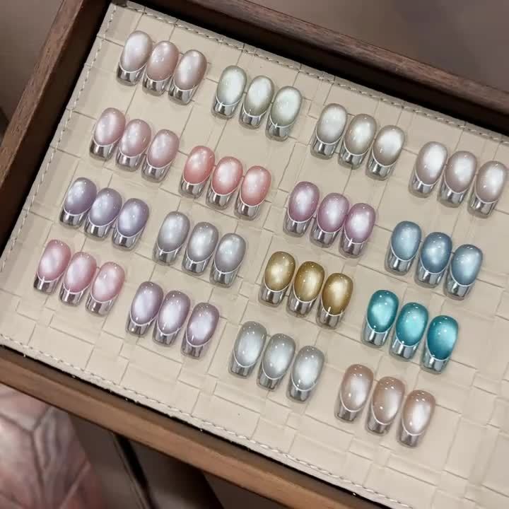 Small White Can Zhiguang Cat'S Eye Full Set of 16 Colors