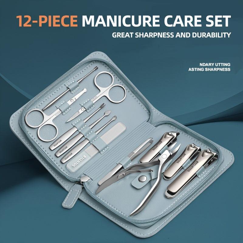 German Premium Nail Scissors Set - Classic Style, Stainless Steel Straight Blade, Ergonomic Handle