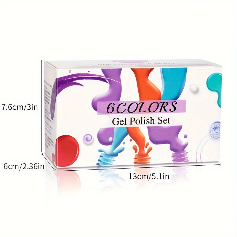 PUENTE 6pcs Fairytale Cat Magnetic Gel Nail Polish with Base Top Coat & Magnet Set, Sparking Aurora Glitter Cat Eye Nail Gel