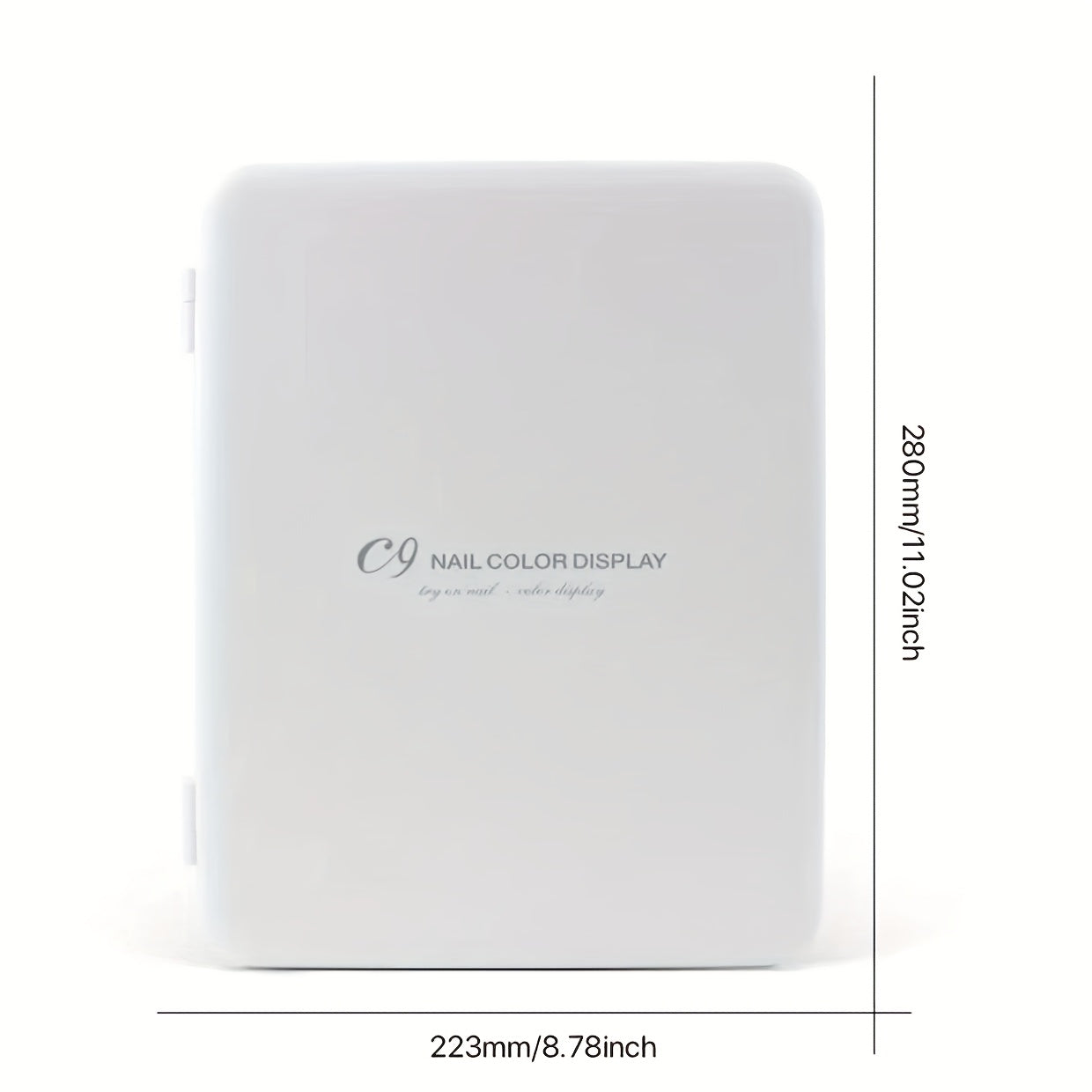 Professional Nail Gel Color Swatch Display Book with 120 Samples - Formaldehyde-Free, No Glue Needed