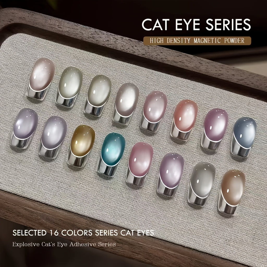 Small White Can Zhiguang Cat'S Eye Full Set of 16 Colors