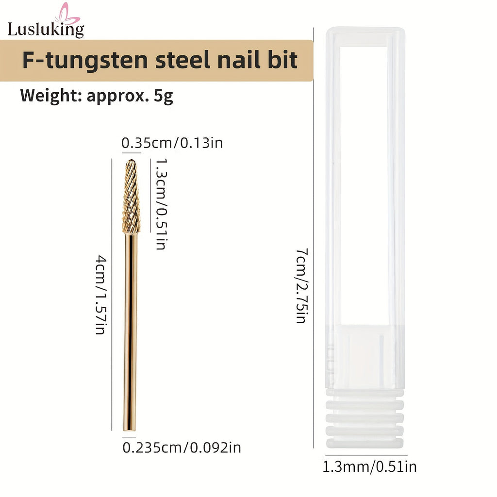 6pcs Nail Drill Bits Set 6pcs Steel Nail Drill Bits Set | Manicure Pedicure Grinding Head Cuticle Burr Remover Tools | For Acrylic Gel Nails & Nail Care