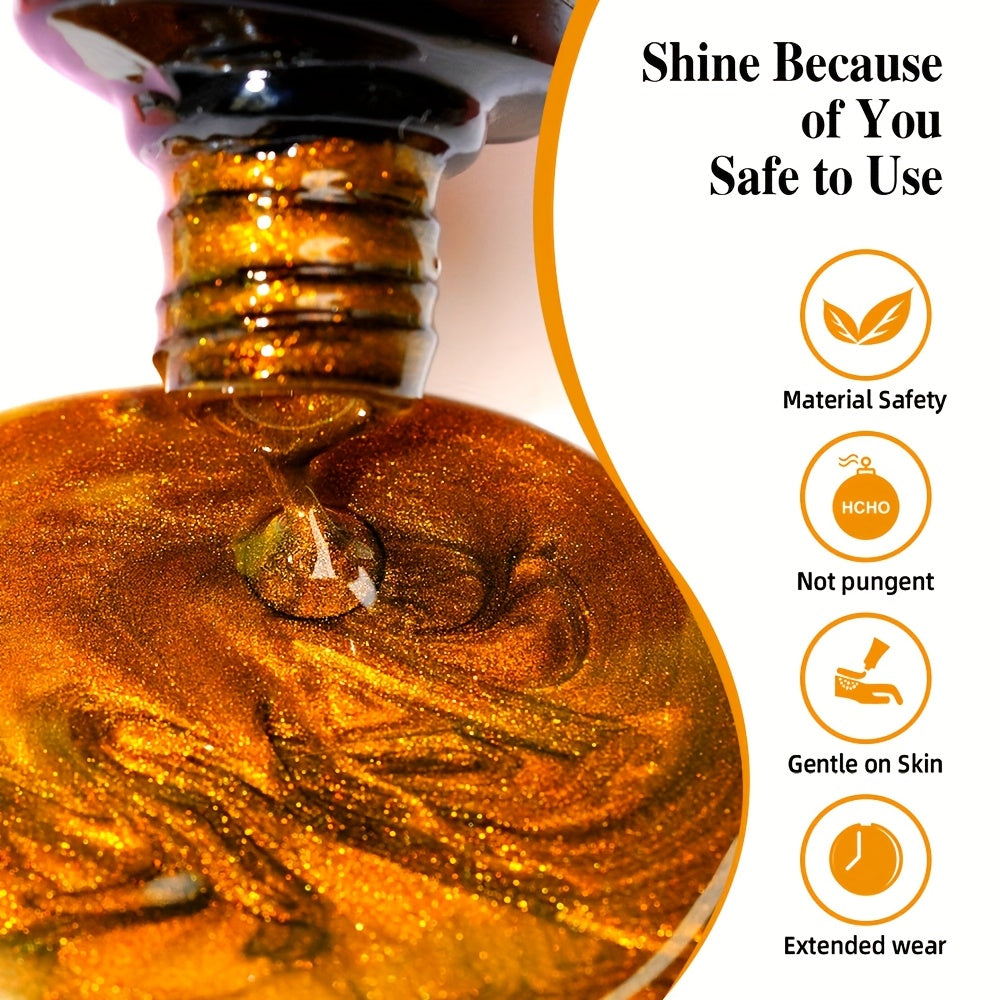 RISYAL Magnetic Cat Eye Nail Polish Gel Nail Polish Gel Nail Polish Light Gel 8 Color Set Black Hole Cat Eye Each 0.25oz