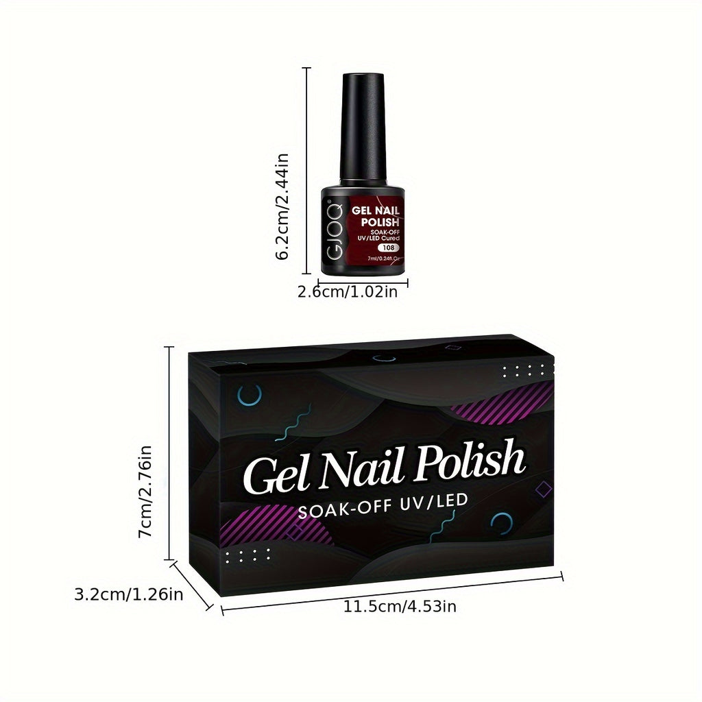 8 Color Nail Gel Spring Summer - High Saturation Durable Glossy Long-lasting Salon Gel, Alcohol-Free