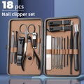 18pcs\u002Fset professional stainless steel nail clippers set salon-quality nail care tools nail tools set Christmas preferred gifts