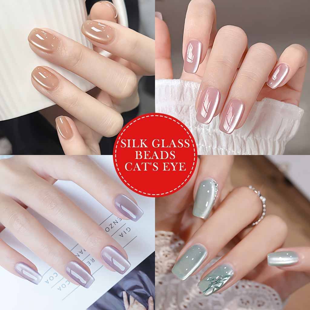 Y2K Cat Eye Gel Polish 6pcs Y2K Cat Eye Gel Nail Polish Set