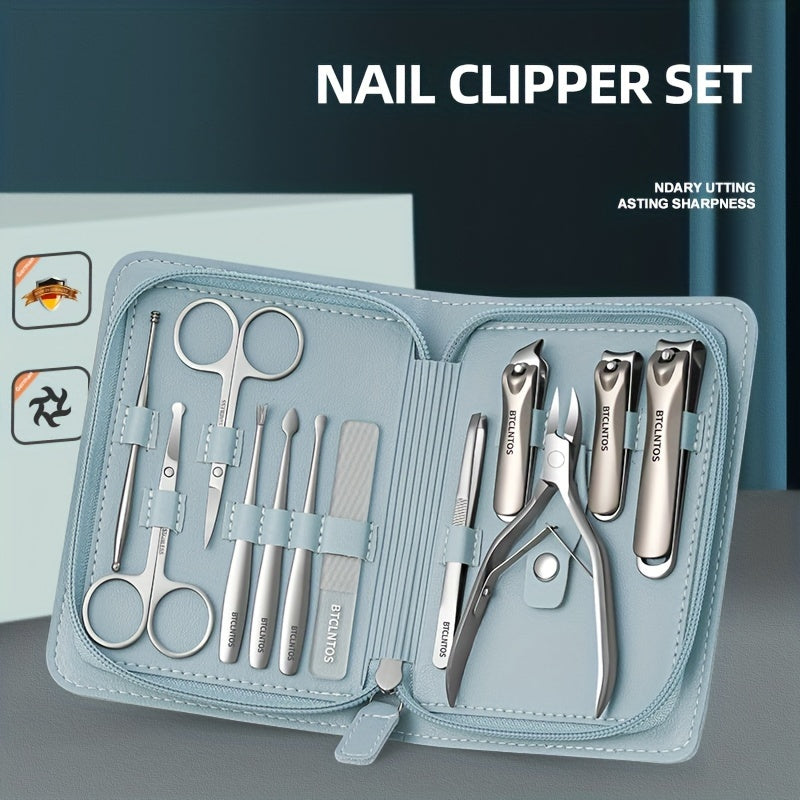 German Premium Nail Scissors Set - Classic Style, Stainless Steel Straight Blade, Ergonomic Handle