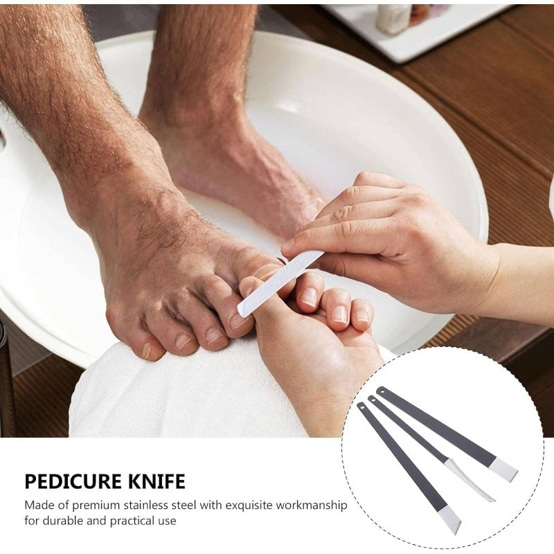 11pcs Professional Stainless Steel Ingrown Toenail & Thick Nail Care Kit - Heavy-Duty Multifunctional Manicure